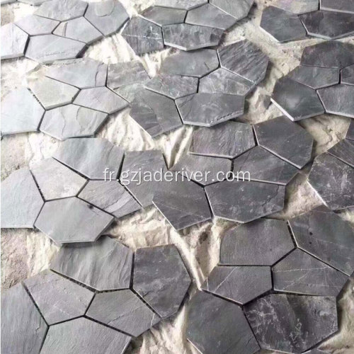 Carreaux de sol incrustés de Carrara avec jets d&#39;eau en pierre naturelle